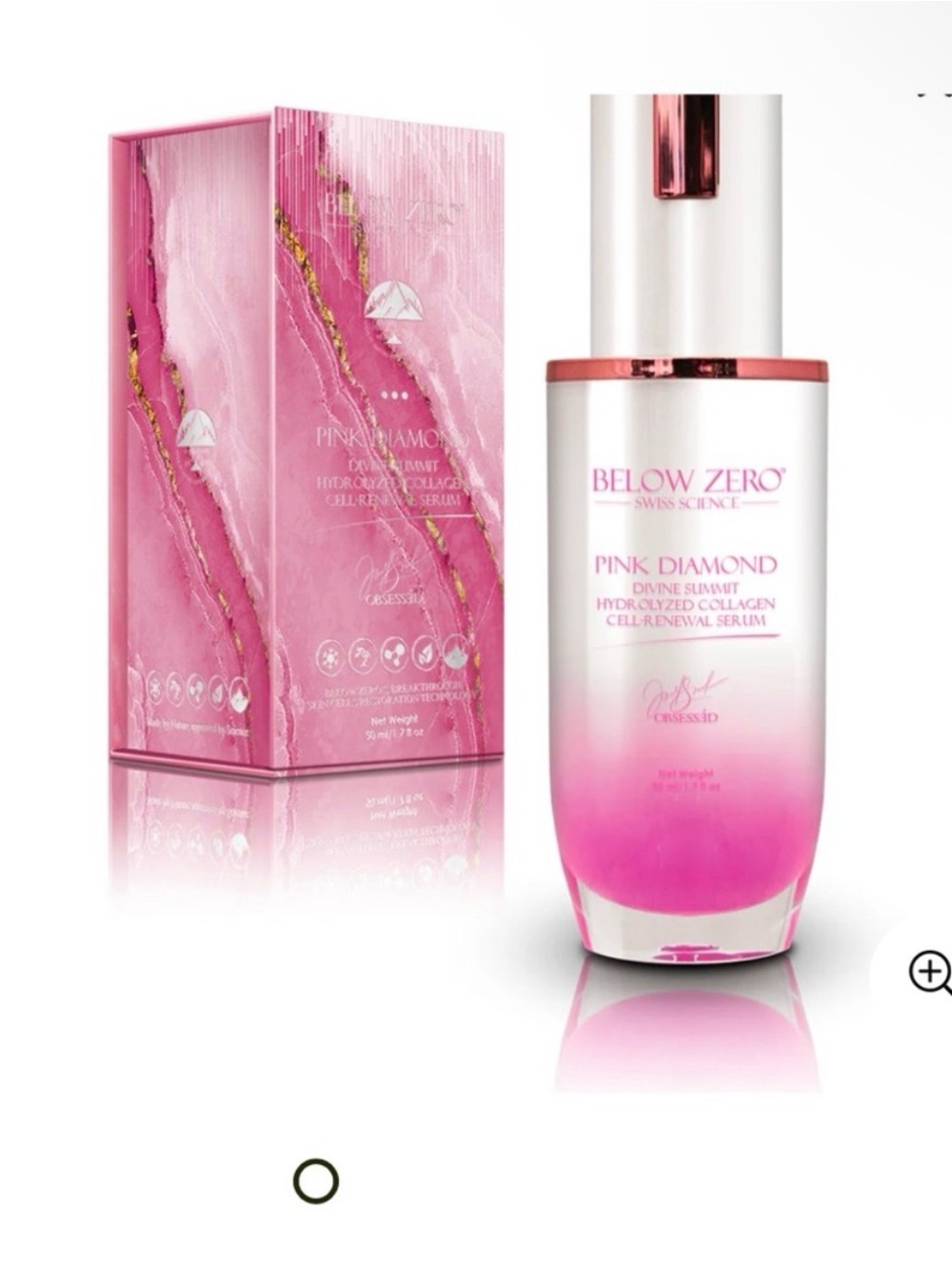 $850 Below Zero Pink Diamond Cell-Renewal Serum - Pink